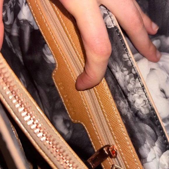 Ted Baker Gold and Blush Top-Handle Satchel - Picture 8 of 10